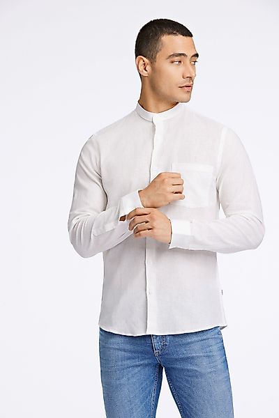 LINDBERGH Leinenhemd mit Mandarin-Stehkragen und aus günstig online kaufen