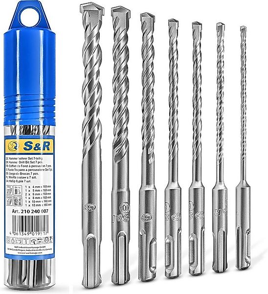 S&R Hammerbohrer Schlagbohrer SDS-Plus in Industriequalität, effiziente Dop günstig online kaufen