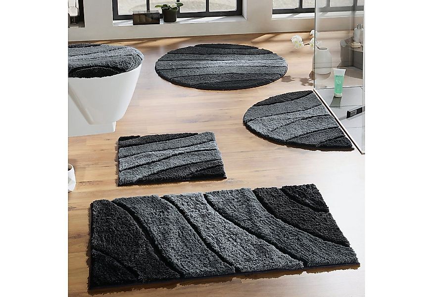 REDBEST Duschmatte Duschvorlage "Louisville" halbrund, Höhe 20 mm, Streifen günstig online kaufen