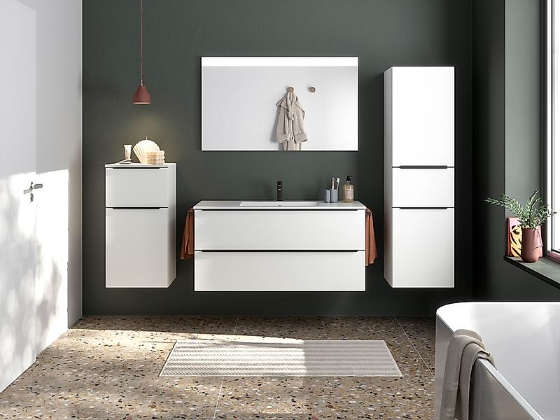 nobilia® Badmöbel-Set »Levere«, (2 St., vormontiert, mit Soft-Close), inkl. günstig online kaufen