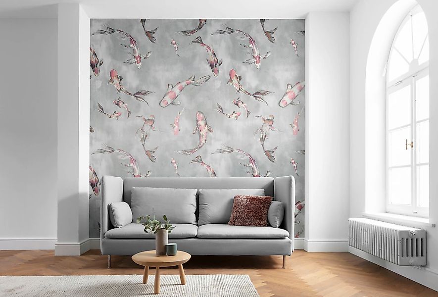 Komar Fototapete Vlies Koi  300 x 280 cm günstig online kaufen