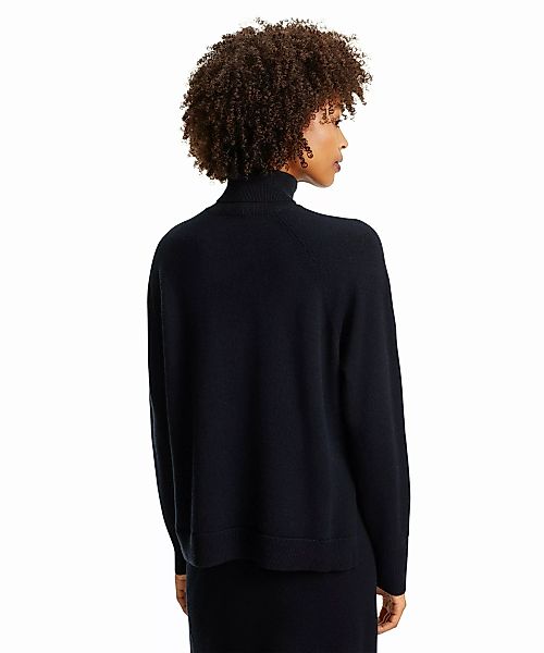 FALKE Damen Pullover Rollkragen, L, Blau, Uni, Kaschmir, 64170-643704 günstig online kaufen