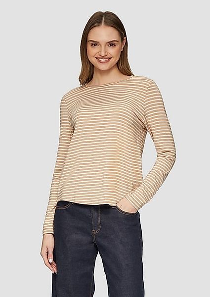 s.Oliver Langarmshirt Longsleeve aus Lyocellmix Stickerei günstig online kaufen