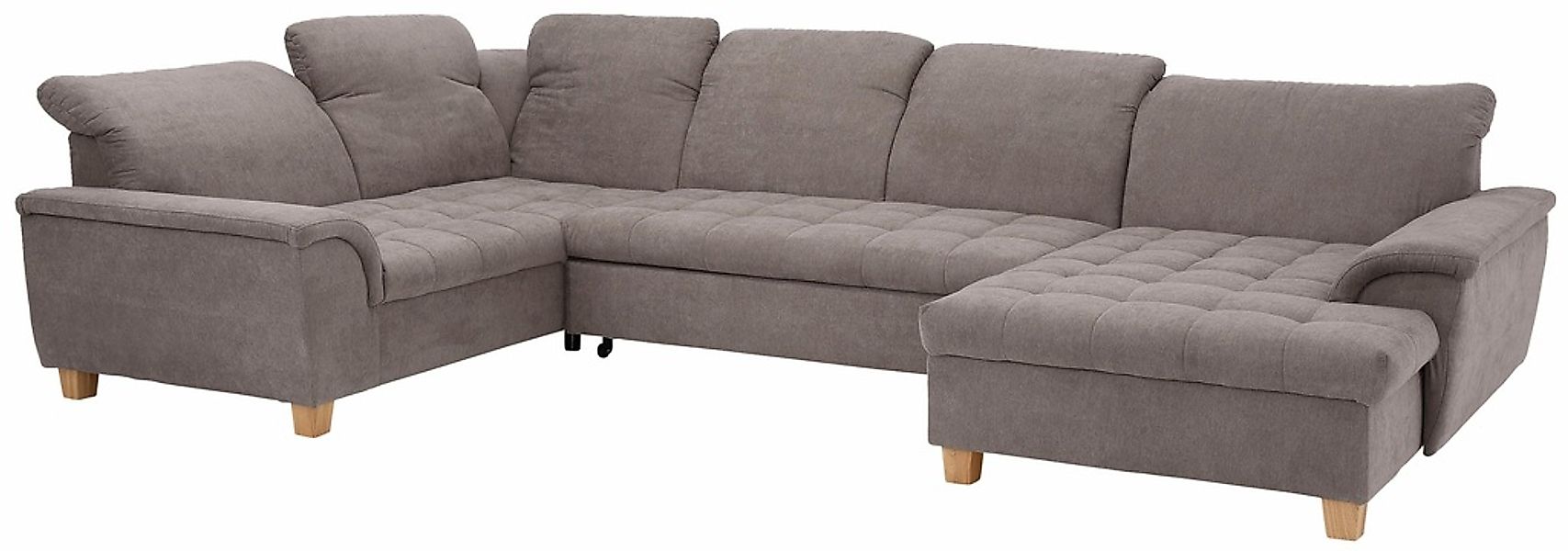 Home affaire Wohnlandschaft "Lyla U-Form", wahlweise mit Rückenfunktion und günstig online kaufen