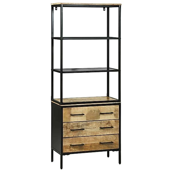 vidaXL Highboard Braun 70 x 35 x 180 cm Massivholz Mango 3310126 günstig online kaufen
