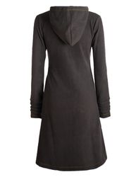 Vishes Kapuzenfleecejacke Damen Kapuzenjacke lang Fleece günstig online kaufen