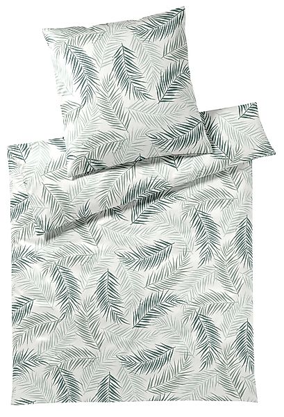 Elegante Bettwäsche Palm, Satin, 2 teilig, günstig online kaufen