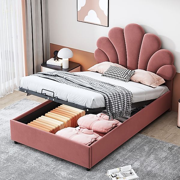 STILVORA Kinderbett 90x200 Kinderbett mit Stauraum günstig online kaufen