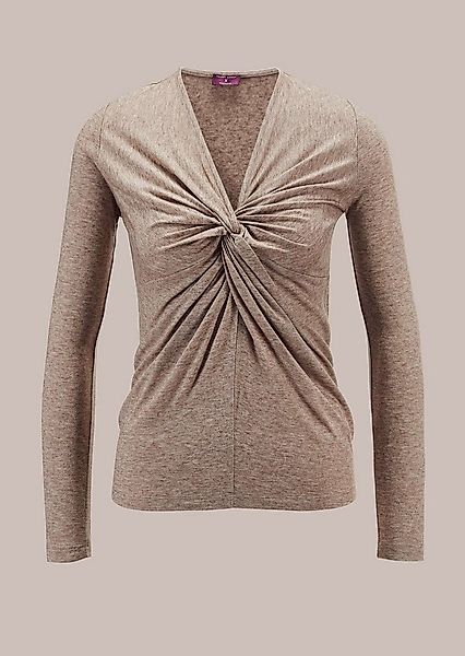 MADELEINE Langarmshirt Shirt mit Knotendetail günstig online kaufen