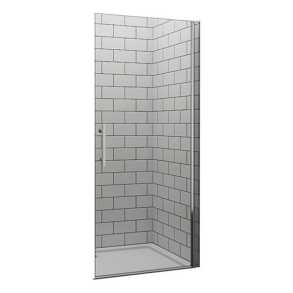 Duschparadies 80x185cm Walk-In Duschabtrennung Drehbar Duschwand 6mm Nano-E günstig online kaufen