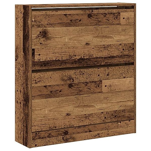 vidaXL Schuhschrank Schuhschrank mit Klappenfach Altholz 80x21x87,5 cm günstig online kaufen