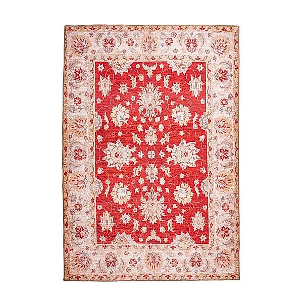MeGusta Flachflor Teppich VintageDesign UsedLook Orientalisch Rot Polyester günstig online kaufen