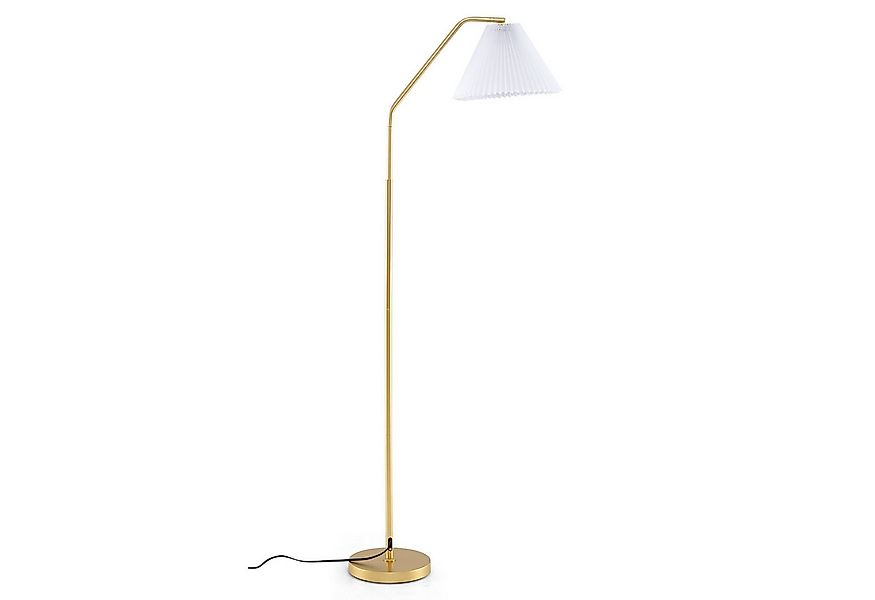 COSTWAY Stehlampe, 168cm mit verstellbarem Lampenkopf & Fußschalter günstig online kaufen