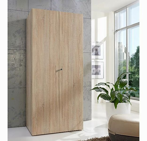 Lomadox Mehrzweckschrank MIAMI-43 Eiche, 2 Türen, ca. 80/185/40 cm günstig online kaufen