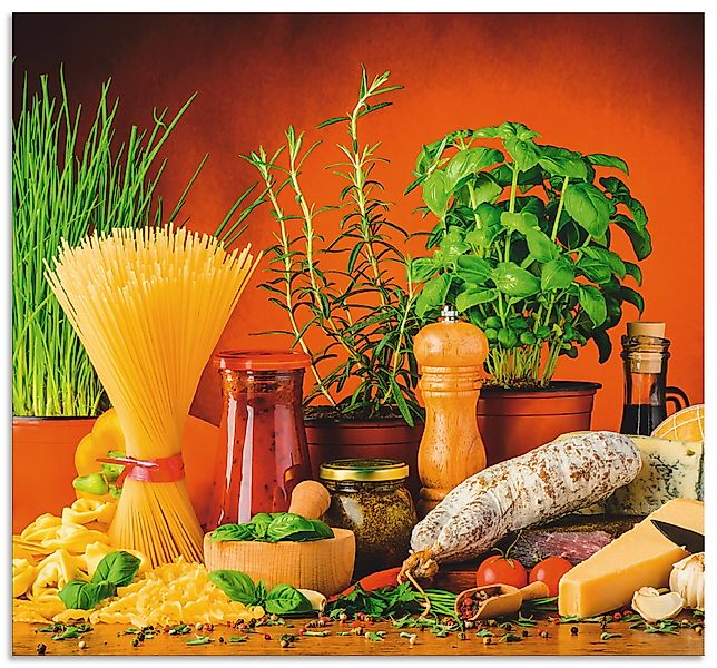 Artland Küchenrückwand »Mediterranes und italienisches Essen«, (1 tlg.), Al günstig online kaufen