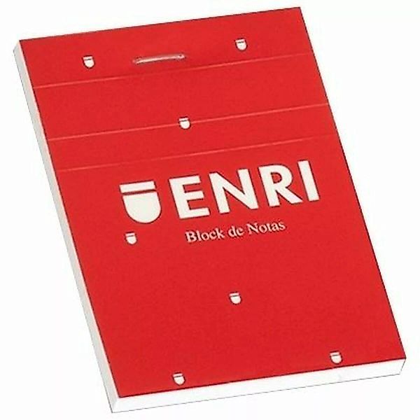 Schein Notizblock Enri Rot 80 Bettlaken A6 (10 Stück) günstig online kaufen