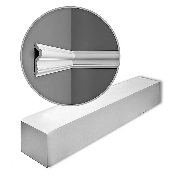 ORAC DECOR P8050 LUXXUS Zierleisten 1 Karton Set 16 Wandleisten 32 m Weiß günstig online kaufen