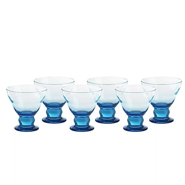Eiscremeglas Antico 6er-Set Colori Vero 12,5cm blau günstig online kaufen