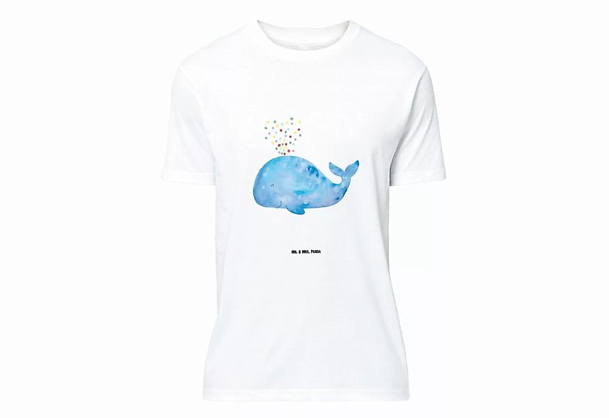 Mr. & Mrs. Panda T-Shirt Wal Konfetti - Weiß - Geschenk, Urlaub, Damen, Neu günstig online kaufen
