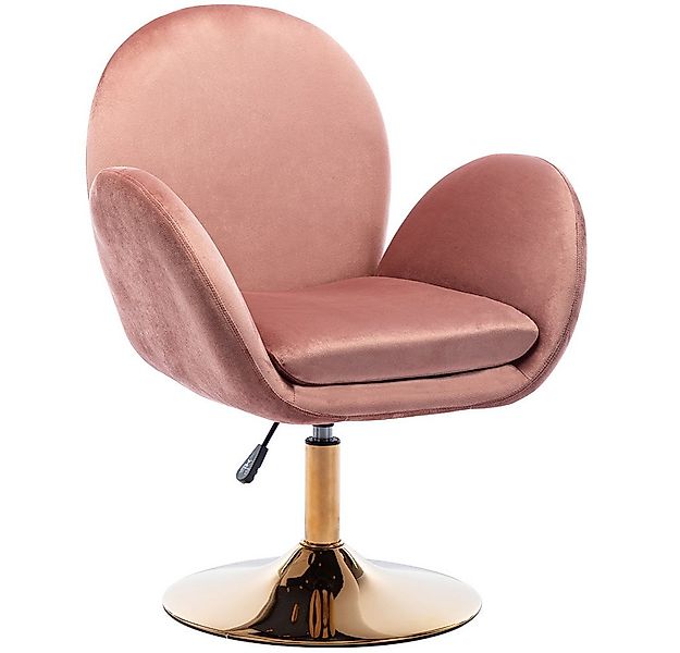 WAHSON OFFICE CHAIRS Loungesessel Sessel Samt Drehstuhl höhenverstellbar günstig online kaufen