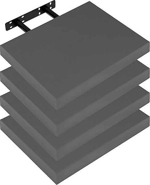 Woltu Wandregal, 4-tlg., Schweberegal für Deko Wandablagen aus MDF Holz günstig online kaufen
