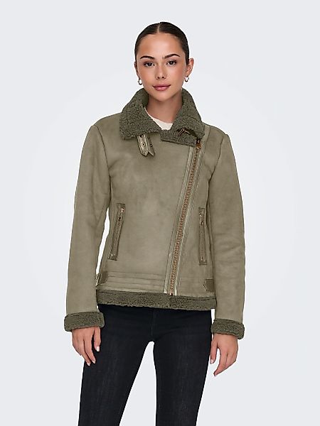 ONLY Lederimitatjacke "ONLNEWDIANA AVIATOR JACKET CC OTW", ohne Kapuze günstig online kaufen