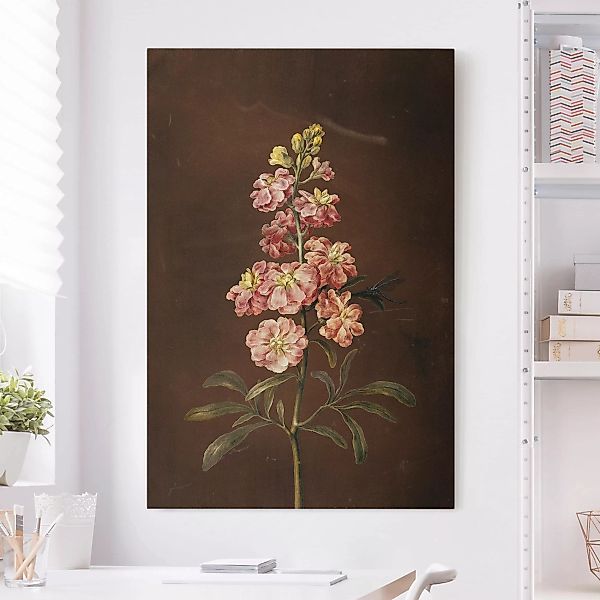 Leinwandbild Blumen - Hochformat Barbara Regina Dietzsch - Eine rosa Garten günstig online kaufen