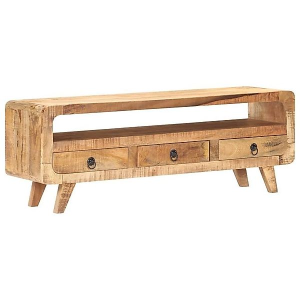 furnicato TV-Schrank 117x30x41 cm Raues Mango-Massivholz (1-St) günstig online kaufen
