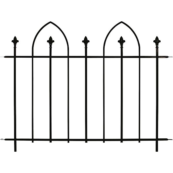 Floraworld Dekor-Zaunmatte Oxford Anthrazit 84,5 cm x 132 cm günstig online kaufen
