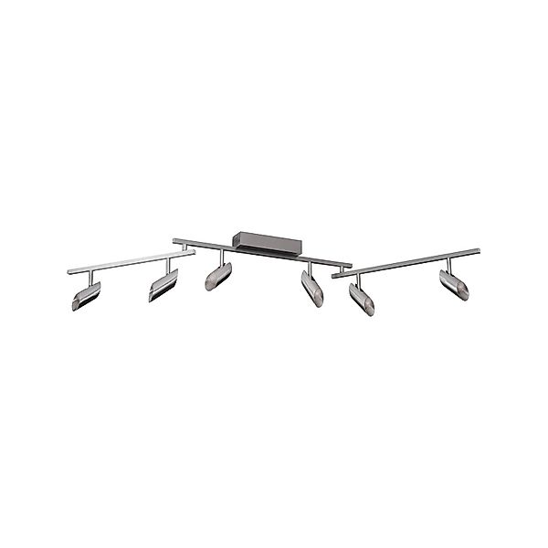 LED-Deckenstrahler Risell, Länge 142 cm, aluminiumfarben günstig online kaufen