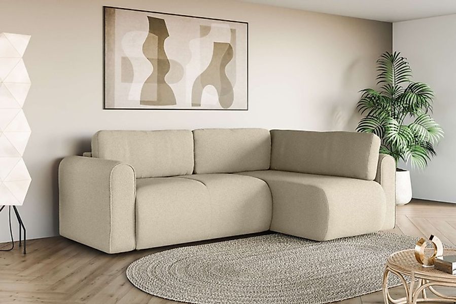 OTTO home Ecksofa »Zacharia wahlweise Schlafsofa mit Bettkasten, B/T/H 250/ günstig online kaufen
