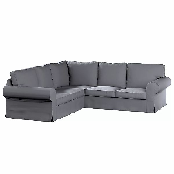 Bezug für Ektorp Ecksofa, silbergrau, Sofahusse für Ektorp Ecksofa, Living günstig online kaufen