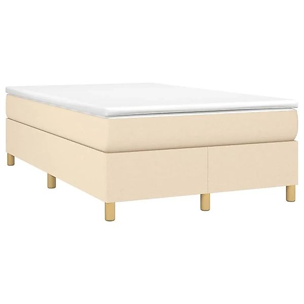 vidaXL Boxspringbett mit Matratze Creme 120x200 cm Stoff 3144511 günstig online kaufen