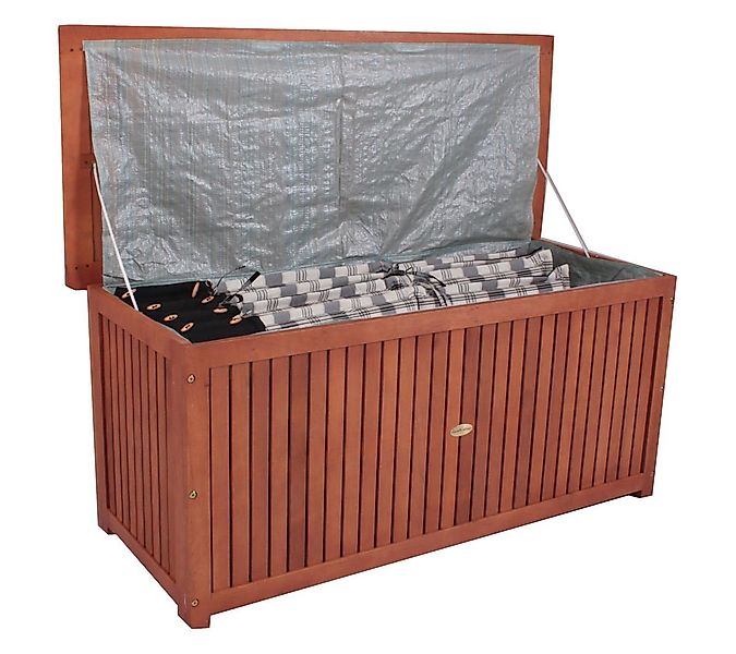 Spetebo Auflagenbox Akazien Holz WASHINGTON - 133 x 58 cm (Pack., 1 St., 1) günstig online kaufen