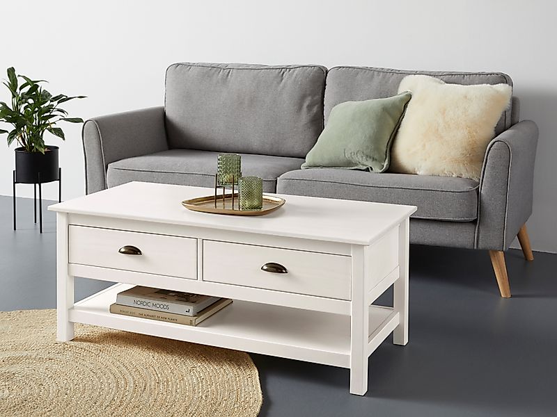 Home affaire Couchtisch "Schröder", mit 2 Schubladen und 1 Einlegeboden, au günstig online kaufen