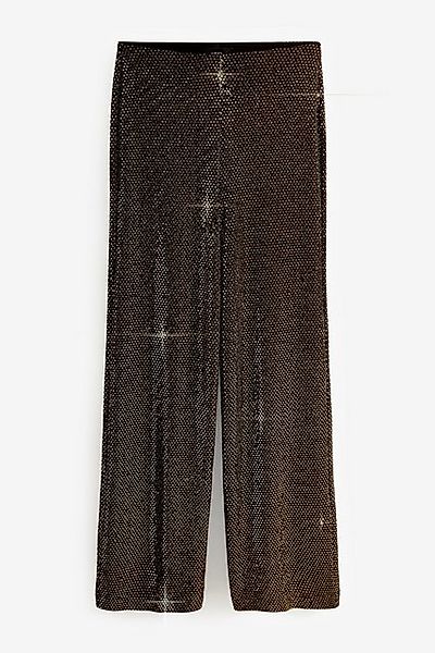 Next Marlene-Hose Paillettenhose mit weitem Bein (1-tlg) günstig online kaufen