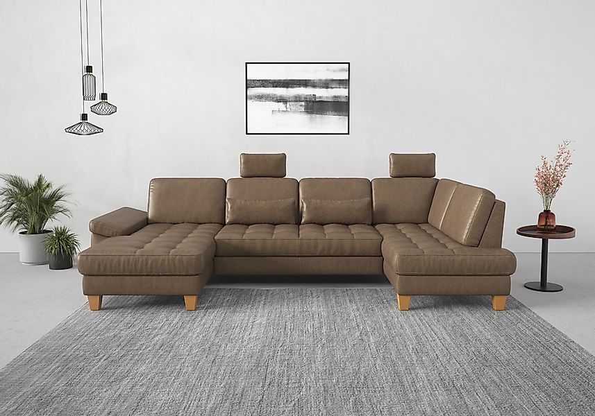 sit&more Wohnlandschaft "Westham U-Form" wahlweise mit Bettfunktion, Bettka günstig online kaufen