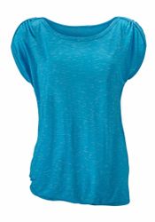 LASCANA Kurzarmshirt mit Schulterraffung aus weicher günstig online kaufen