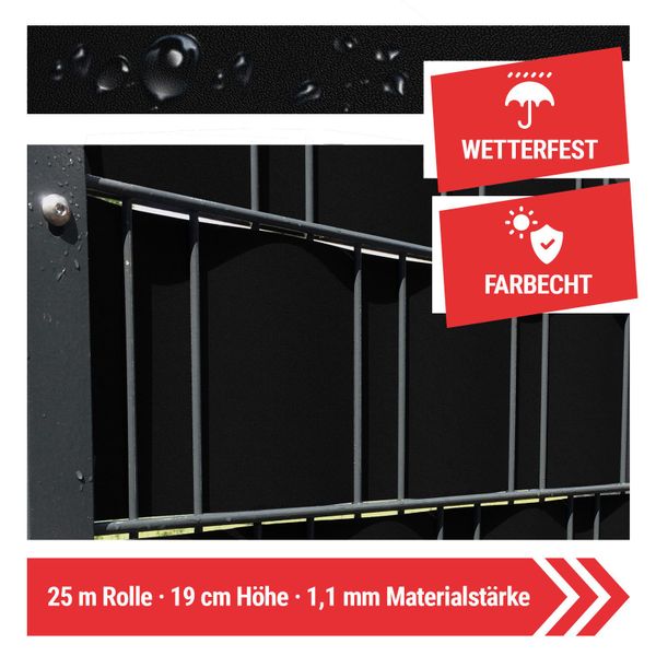 Arvotec Sichtschutzstreifen Sichtschutzstreifen 25 m (Rolle) günstig online kaufen