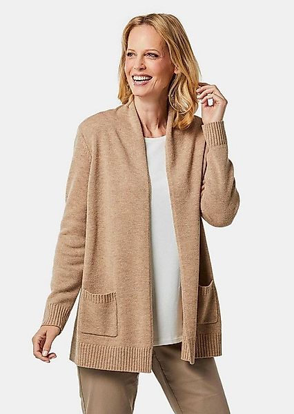 GOLDNER Strickjacke Kurzgröße: Langarm Cardigan aus Merino Damen Indoorjack günstig online kaufen