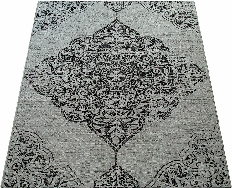 Paco Home Teppich "Coco 202" rechteckig 4 mm Höhe Flachgewebe, Vintage Desi günstig online kaufen