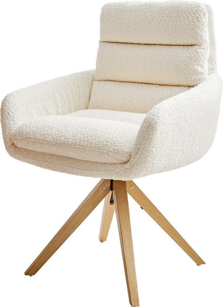 DELIFE Polsterstuhl Abelia-Flex, mit Armlehnen Holzgestell günstig online kaufen