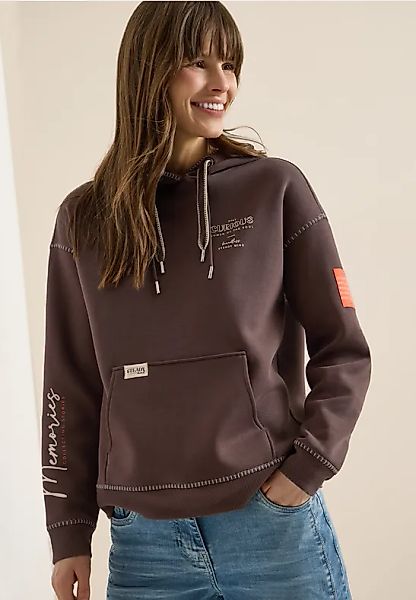 Hoodie mit Deko-Nähten günstig online kaufen