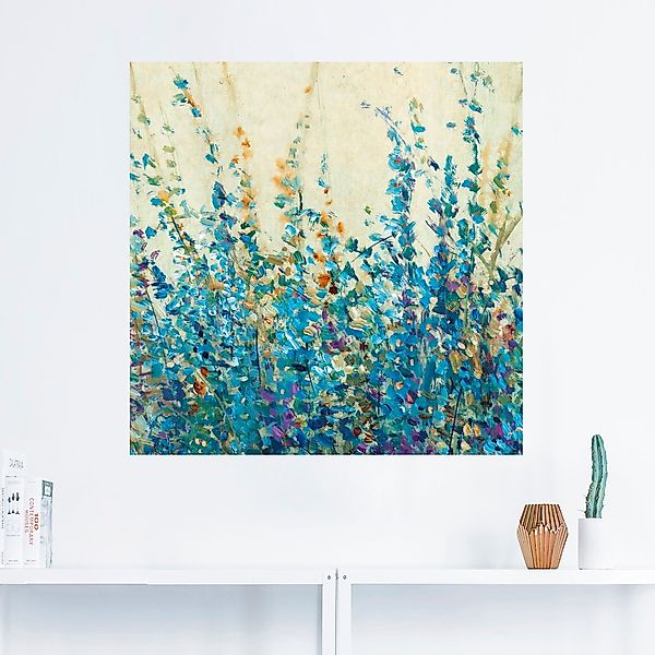Artland Wandbild »Blautöne II«, Blumenwiese, (1 St.), als Leinwandbild, Wan günstig online kaufen