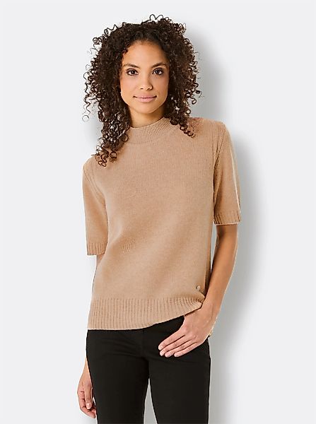 CREATION L PREMIUM Kurzarmpullover "Merino-Kaschmir-Pullover" günstig online kaufen
