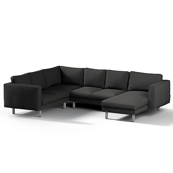 Bezug für Norsborg 5-Sitzer Ecksofa mit Recamiere, anthrazit, Norsborg Bezu günstig online kaufen