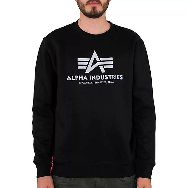 Alpha Industries Basic Reflective Print Sweatshirt XS Black günstig online kaufen