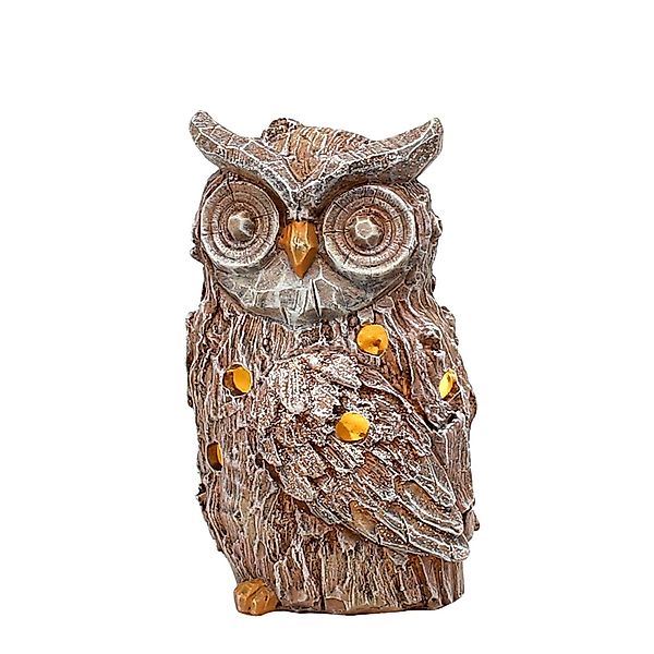 SIGRO Dekofigur LED Eule mit Glitter günstig online kaufen