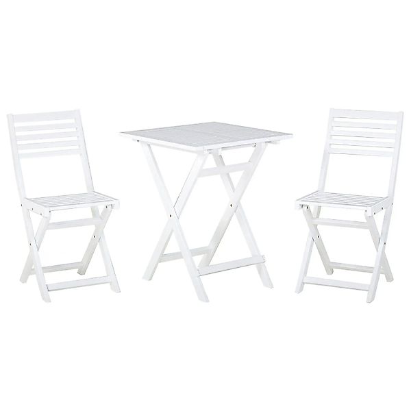 Beliani Bistro Set FIJI Weiss 60x60x84 günstig online kaufen