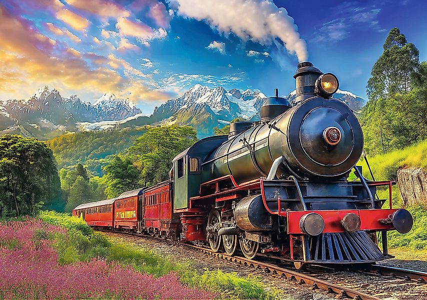 Trefl GmbH Puzzle Eine Fahrt mit der Dampflok, Puzzleteile günstig online kaufen